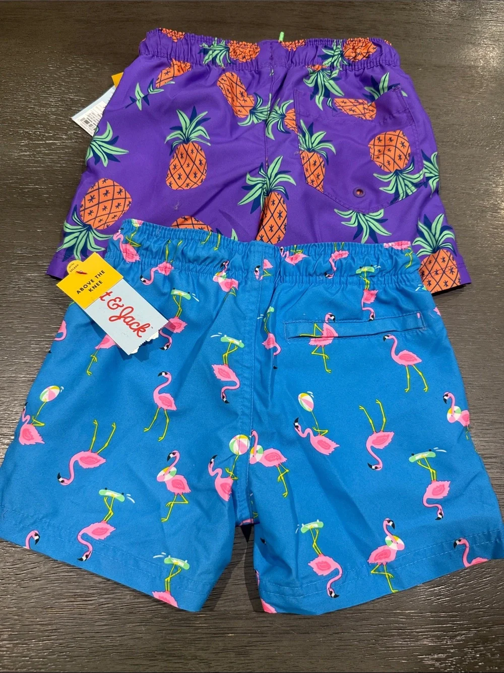 Pack 2 Shorts Tropical Kids Swim  - Pineapple & Flamingo Prints